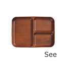 和三つ仕切皿 和皿 仕切り皿 プレート 日本製 おしゃれ 木製風 食洗機 レンジ対応 樹脂製 【納期A】【toh-235147】