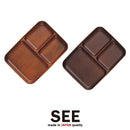 和三つ仕切皿 和皿 仕切り皿 プレート 日本製 おしゃれ 木製風 食洗機 レンジ対応 樹脂製 【納期A】【toh-235147】