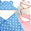 フード付きタオル 子供用 キッズ かわいい ドット柄 日射病対策 熱中症対策 紫外線防止 タオル 【納期A】【toh-240875】