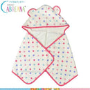 フード付きタオル 子供用 キッズ かわいい ドット柄 日射病対策 熱中症対策 紫外線防止 タオル 【納期A】【toh-240875】