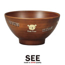 お茶碗 子供用 キッズ 子どもサイズ 日本製 和風 和食器 おしゃれ 木製風 食洗機 レンジ対応 樹脂製 【納期A】【toh-241735】