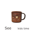 コップ 子供用 キッズ 日本製 和風 かわいい 木製風 食洗機 レンジ対応 樹脂製 【納期A】【toh-241738】