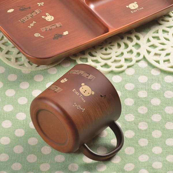 コップ 子供用 キッズ 日本製 和風 かわいい 木製風 食洗機 レンジ対応 樹脂製 【納期A】【toh-241738】