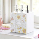 ディスペンサーボトル シャンプー用 コンディショナー用 ボディソープ用 花柄 おしゃれ かわいい 山崎実業 【納期A】【toh-243378】