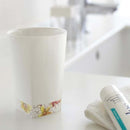 タンブラー 歯みがき用コップ 歯みがきコップ コップ カップ 花柄 山崎実業 【納期A】【toh-243392】