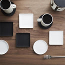 シリコンコースター 白 ホワイト 黒 ブラック コースター シリコン製 四角 丸 円 モダン スタイリッシュ 山崎実業 【納期A】【toh-243448】