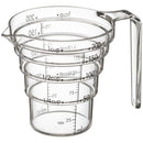 計量カップ 耐熱 おしゃれ 目盛り 見やすい はかりやすい 使いやすい 段々 段差 クリア 計量器 200ml 山崎実業 【納期A】【toh-243461】