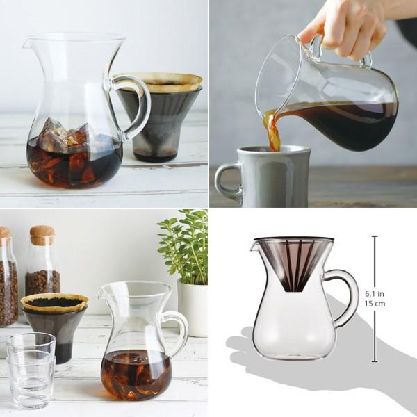 珈琲カラフェ ドリップコーヒー ペーパードリップ専用 カラフェセット カラフェ フィルター ペーパー ホルダー 【納期A】【toh-245120】