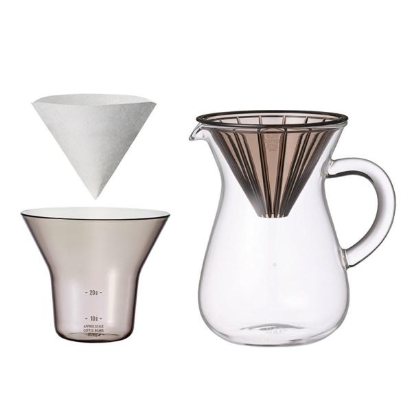 珈琲カラフェ ドリップコーヒー ペーパードリップ専用 カラフェセット カラフェ フィルター ペーパー ホルダー 【納期A】【toh-245120】