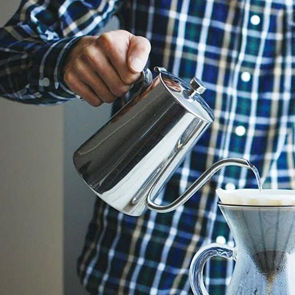 ケトル ステンレス 900ml やかん オシャレ カフェケトル コーヒードリップ用 直火 ガス 対応 【納期A】【toh-245130】