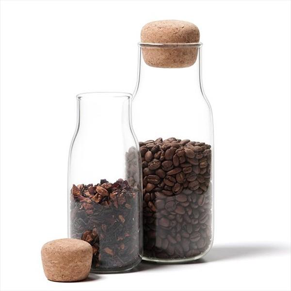 保存容器 瓶 耐熱ガラス コーヒー豆 保存 密閉 おしゃれ 透明 クリア 600ml 【納期A】【toh-245140】