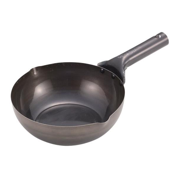 炒め鍋 鉄 ih対応 鉄炒め鍋 深型 なべ 鍋 片手鍋 22cm 【納期A】【toh-246596】