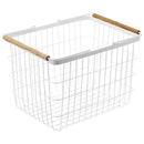 ランドリーバスケット 北欧 ナチュラル バスケット 洗濯かご 洗濯物入れ Mサイズ 山崎実業 【納期A】【toh-248113】