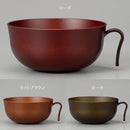どんぶり茶碗 丼 持ち手つき 取っ手つき 木目 おしゃれ カフェ風 cafe 【納期A】【toh-248279】