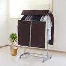 ハンガーラックカバー カバーのみ 目隠し ホコリよけ 埃 汚れ防止 日焼け対策 窓部分 メッシュ 中身が見える 収納袋 洋服掛け 224402 【納期A】【toh-249632】