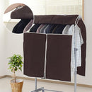 ハンガーラックカバー カバーのみ 目隠し ホコリよけ 埃 汚れ防止 日焼け対策 窓部分 メッシュ 中身が見える 収納袋 洋服掛け 224402 【納期A】【toh-249632】