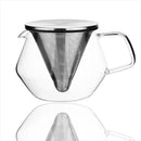 ティーポット ガラス製 ストレーナー ステンレス 耐熱ガラス ポット 紅茶 ジャグ ポット 【納期A】【toh-251185】