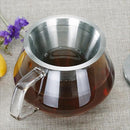 ティーポット ガラス製 ストレーナー ステンレス 耐熱ガラス ポット 紅茶 ジャグ ポット 【納期A】【toh-251185】