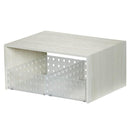 コの字ラック 木製 卓上ラック 収納 コの字 ケース付き シンプル ホワイト 白 茶 【納期A】【toh-251839】