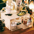 コの字ラック 木製 卓上ラック 収納 コの字 ケース付き シンプル ホワイト 白 茶 【納期A】【toh-251839】