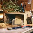 コの字ラック 木製 卓上ラック 収納 コの字 ケース付き シンプル ホワイト 白 茶 【納期A】【toh-251839】