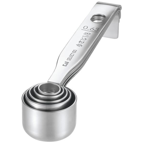 計量スプーンセット 大さじ 小さじ 18-8ステンレス 重ねられる スタッキング コンパクト 収納 計量スプーン 5本 セット DH3101 貝印 SELECT100 セレクト 【納期A】【toh-252263】