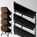 ゴミ箱 4段 おしゃれな スリム 省スペース 細い スタイリッシュ ごみ箱 分別式 キャスターつき 縦置き 【納期A】【toh-252810】