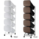 分別ごみ箱 5分別 大容量 ふた付 ゴミ箱 キッチン おしゃれな スリム プッシュ式 100L 【納期A】【toh-252812】