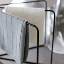 布巾ハンガー キッチンタオル ふきん ハンガー 折り畳み 折りたたみ 白 黒 シンプル 山崎実業 【納期A】【toh-253226】