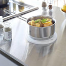 鍋敷き シンプル 黒 白 シリコン 丸 正方形 円形 山崎実業 【納期A】【toh-253230】