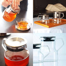 ティーポット ジャグ ウォーターボトル 容器 入れ物 ふた付き 耐熱ガラス ポット おしゃれ 【納期A】【toh-254470】