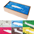 ティッシュケース ボックスティッシュ用 木製 おしゃれ インテリア トカゲ 犬 宇宙人 ワニ くじら 車 【納期A】【toh-255344】