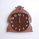 掛け時計 幼稚園 保育園 託児所 壁掛け 動物 かわいい 木製 ゴリラ ひつじ クマ 日本製 アナログ 【納期A】【toh-257235】