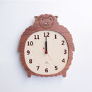 掛け時計 幼稚園 保育園 託児所 壁掛け 動物 かわいい 木製 ゴリラ ひつじ クマ 日本製 アナログ 【納期A】【toh-257235】