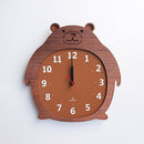 掛け時計 幼稚園 保育園 託児所 壁掛け 動物 かわいい 木製 ゴリラ ひつじ クマ 日本製 アナログ 【納期A】【toh-257235】