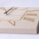 壁時計 壁掛時計 ローマ数字 数字 日本製 木製 天然木 無垢材 シンプル おしゃれ 時計 【納期A】【toh-257247】