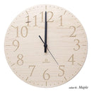 掛け時計 木製 シンプル 円形 丸 見やすい 日本製 アナログ時計 壁 おしゃれ 【納期A】【toh-257248】