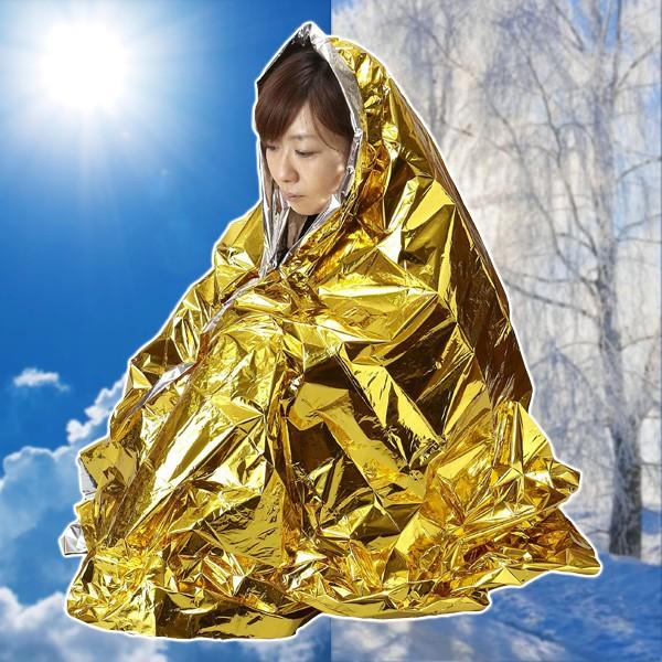 アルミブランケット 防寒 日差し対策 日よけ アルミシート 防災用品 防災グッズ 【納期A】【toh-257307】