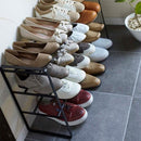 シューズラック 伸縮 サイズ変更 伸び縮み 3段 靴箱 省スペース スリム シンプルデザイン 山崎実業 【納期A】【toh-257806】