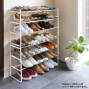 シューズラック 伸縮 サイズ変更 伸び縮み 3段 靴箱 省スペース スリム シンプルデザイン 山崎実業 【納期A】【toh-257806】