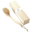 ボディブラシ 馬毛 白馬 尾毛 尻尾 しっぽ ひのき 天然木 ブラシ ボディーブラシ 日本製 職人 高級 バスグッズ 【納期A】【toh-257914】