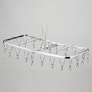 ピンチ付き洗濯ハンガー 洗濯ハンガー ステンレス 折りたたみ 【納期A】【toh-258024】