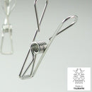 ピンチ付き洗濯ハンガー 洗濯ハンガー ステンレス 折りたたみ 【納期A】【toh-258024】