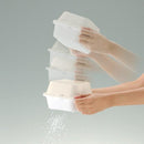 コランダー バット ざる Mサイズ 水切り ふたなし 正方形 重ねられる 電子レンジ対応 省スペース コンパクト 銀イオン加工 抗菌 日本製 【納期A】【toh-258500】