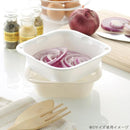 コランダー バット ざる Lサイズ 水切り フタなし 正方形 重ねられる 電子レンジ対応 省スペース コンパクト 銀イオン加工 抗菌 日本製 【納期A】【toh-258502】