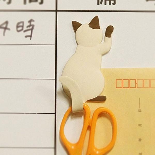 マグネット フック 猫 ねこ おしゃれ インテリア 磁石 冷蔵庫 ドア 扉 【納期A】【toh-259224】