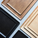 プレイスマット 270×200mm 木製トレイ ウッド トレー 黒 ブラック 【納期A】【toh-260326】