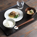 プレイスマット 360×280mm 木製 トレー ウッドトレイ 黒 ブラック 【納期A】【toh-260327】