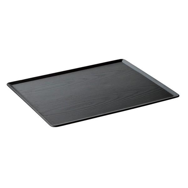 プレイスマット 360×280mm 木製 トレー ウッドトレイ 黒 ブラック 【納期A】【toh-260327】