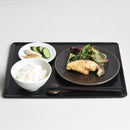 プレイスマット 430×330mm 木製 トレイ ウッドトレー 黒 ブラック 【納期A】【toh-260328】